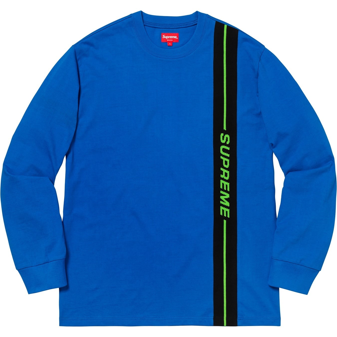 Vertical Logo Stripe L/S Top view 3